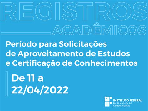 Solicita Es Para Aproveitamento De Estudos E Certifica O De