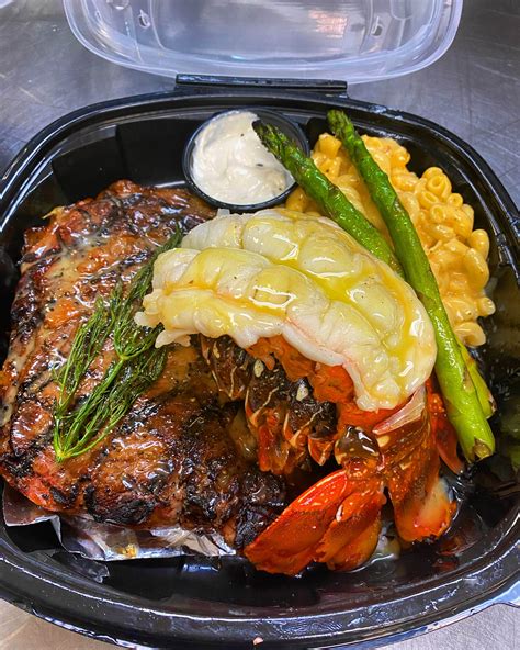 Steak & Lobster Dinner | Lob-House Seafood and Steak Luxury Fast Food