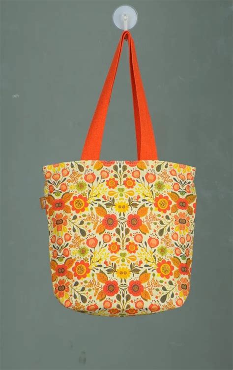 Orange Base Kg Printed Jute Lunch Bag Size Dimension X X Cm