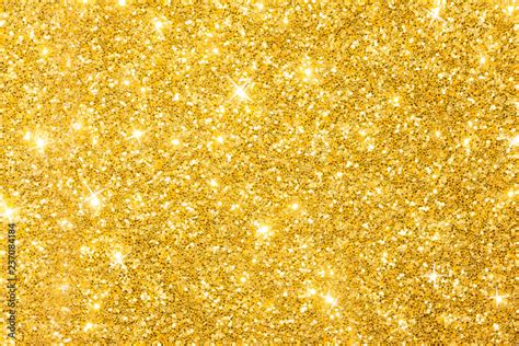 Golden Glitter Background With Sparkles Stock Photo | Adobe Stock