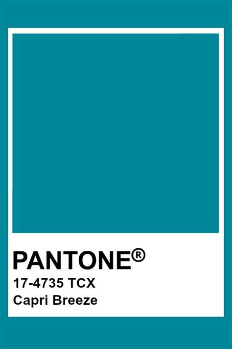 Pantone Capri Breeze Pantone Palette Pantone Color Chart Pantone