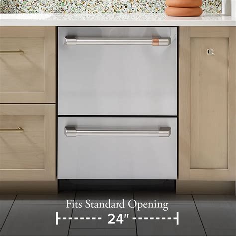 Cafe Cdd420p2ts1 24 Inch Fully Integrated Double Drawer Dishwasher With