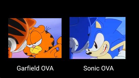 Sonic And Garfield Ova Comparison Youtube