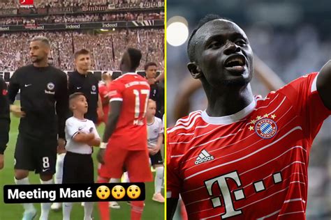 Sadio Mane Left Eintracht Frankfurt Mascot Starstruck Before Former Liverpool Man Scored On