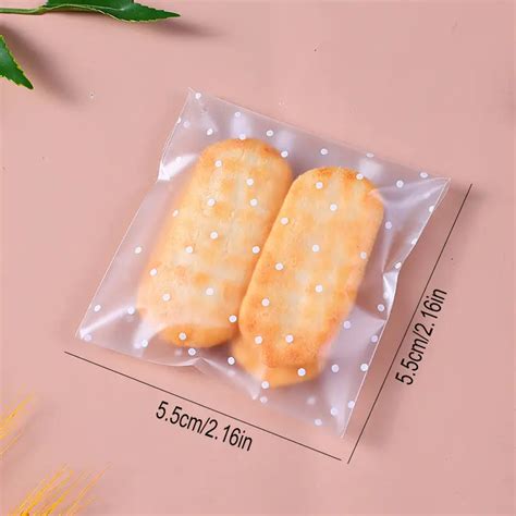 100pcs Christmas Candy Bags Self Sealing Cellophane Clear Cookie Bags