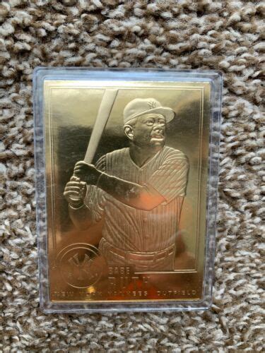 BABE RUTH 1996 CMG WORLDWIDE GOLD FOIL CARD 30 SEALED EBay