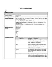 Worksheet 3 Disaster Assessment 1 1 Doc BSN 325 Disaster