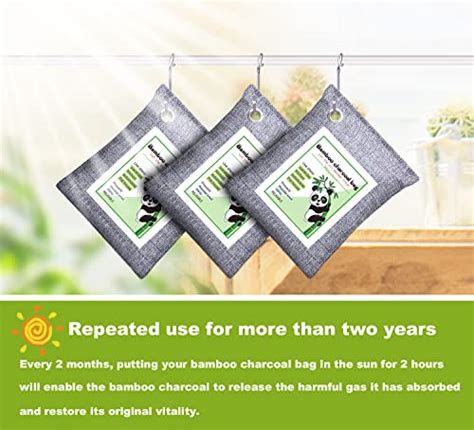 15 Pack Nature Fresh Bamboo Charcoal Air Purifying Bags Activated Odor Absorber Home Moisture