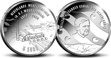 5 Euro 2020 Woudagemaal Zilver Herdenkingsmunt PP MA Shops