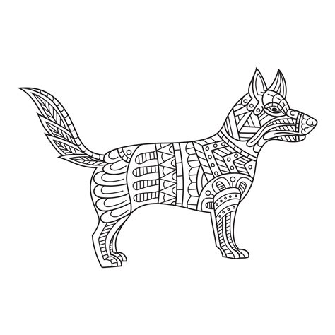 Dog line art 11674710 Vector Art at Vecteezy