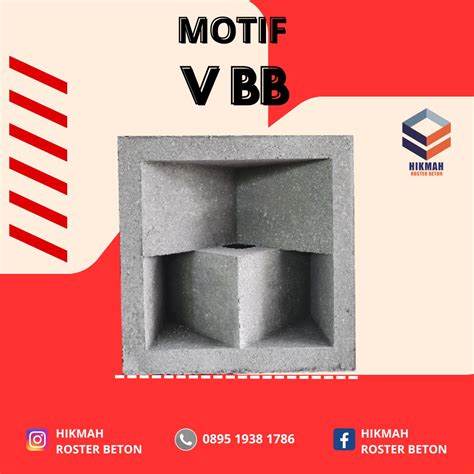 Jual Roster Beton Motif V Bb Berkualitas Di Nawangan Pacitan Jawa Timur