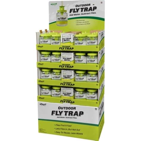 RESCUE REUSABLE FLY TRAP & REFILL DISPLAY