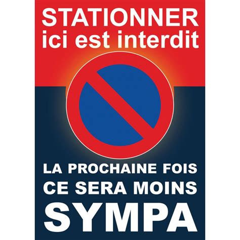 Autocollants Dissuasifs Stationnement Stationner Ici Est Interdit