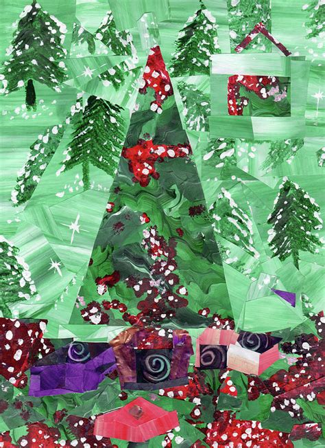 Christmas Tree Mixed Media By Wolf Heart Illustrations Pixels