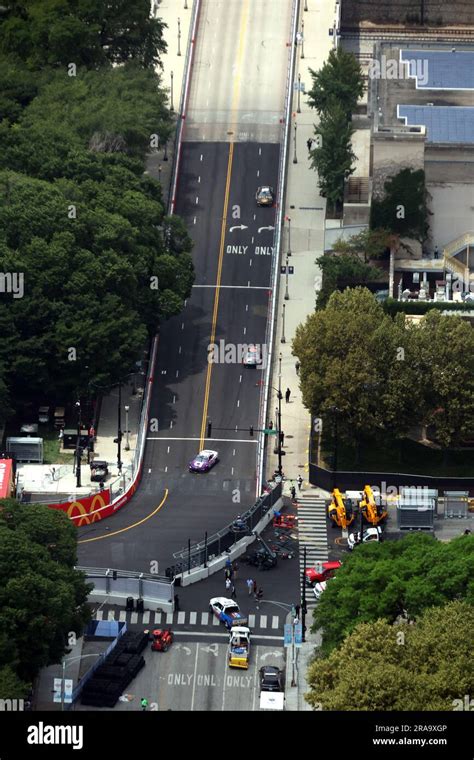 Chicago, IL, USA. 1st July, 2023. Aerial view of the 2023 NASCAR ...