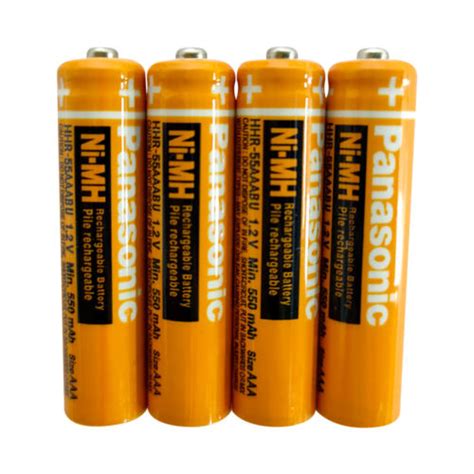 Pack Panasonic Ni Mh Aaa Rechargeable Batteries Mah For Cordless