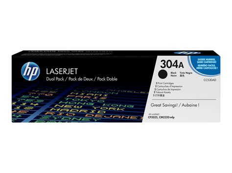 HP Toner Black Nr 304A CC530AD Je Ca 3 500 Seiten Doppelpack HP