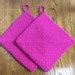 Pot Holders Hot Pads Set Of 2 Double Thick Cotton Hand