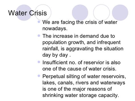 Global Water Crisis Essay Examples