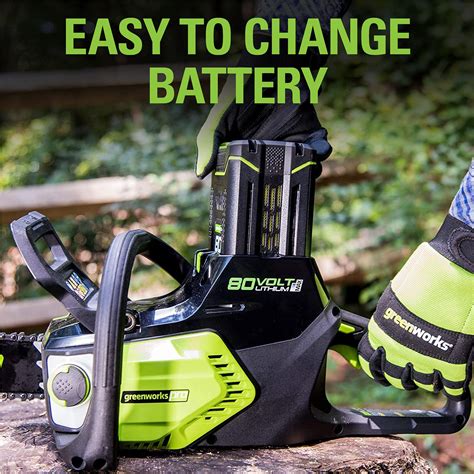 Greenworks 80v 16 Brushless Cordless Chainsaw Great For Tree Felling Limbing Pruning And