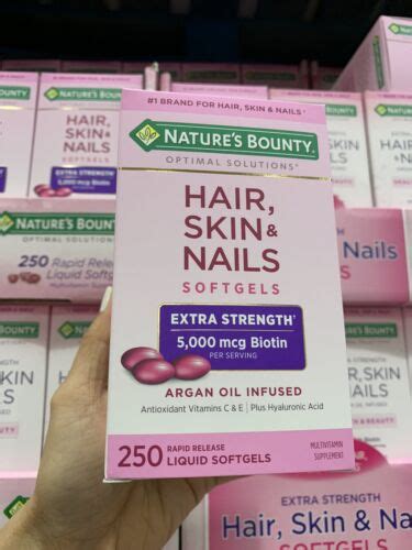 Nature S Bounty Hair Skin And Nails 250 SoftgelsFree Ship In USA