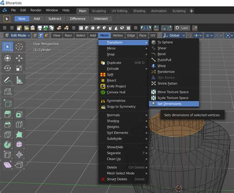 Modeling Edit Mode Dimensions Blender Stack Exchange Blender