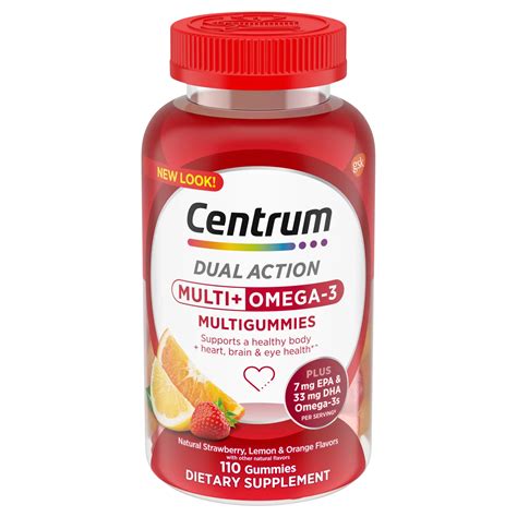 Centrum Dual Action Multi Omega Gummies Shop Multivitamins At H E B