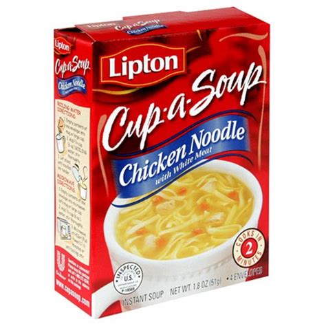 Lipton Cup A Soup Chicken Noodle With White Meat 4 Count Pouches Per Box Pack Of 12 Reviews