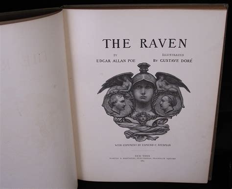 The Raven Illustrated By Gustave Dor By Poe Edgar Allan Stedman