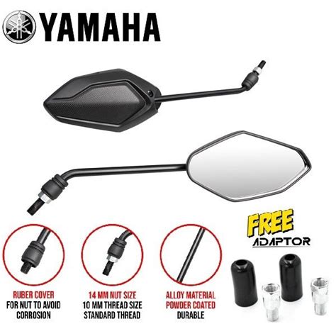 Yamaha Fazzio Motorcycle Side Mirror Long Stem Stock Type Stock Size