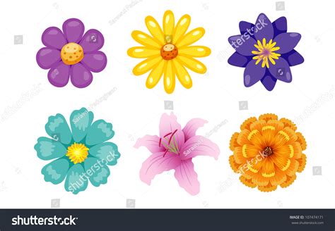 Flower Vector Set Shutterstock