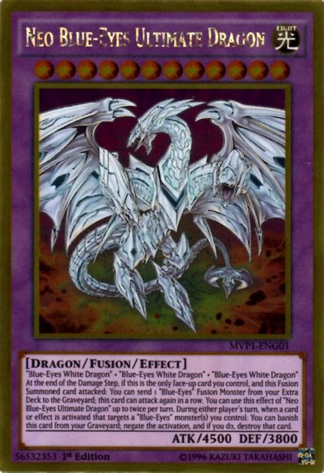 Buy Yu Gi Oh Neo Blue Eyes Ultimate Dragon Mvp Eng The Dark