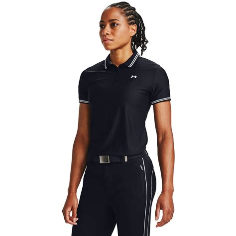 Under Armour Zinger Pique Polo Shirt Ladies Black