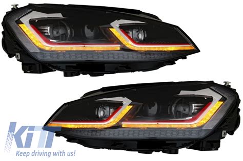 Led Headlights Bi Xenon Look Suitable For Vw Golf Vii