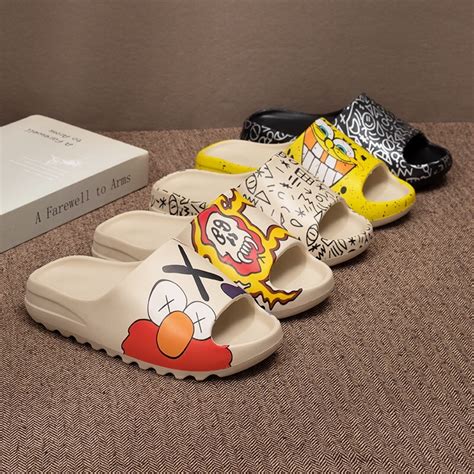 Chinelos Yeezy Bob Esponja Rua Rua Slides Coco Va Dear Esportes