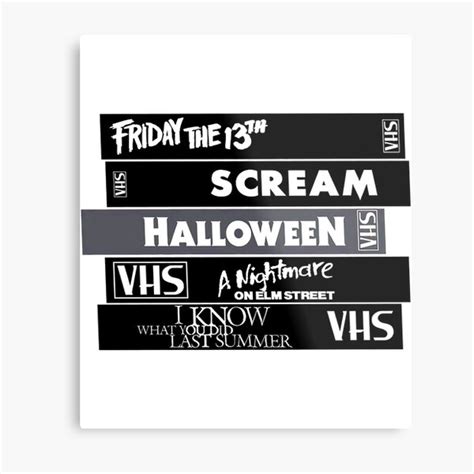 "Horror-Film-Scary-VHS-Logo" Metal Print for Sale by PierceWalsh ...