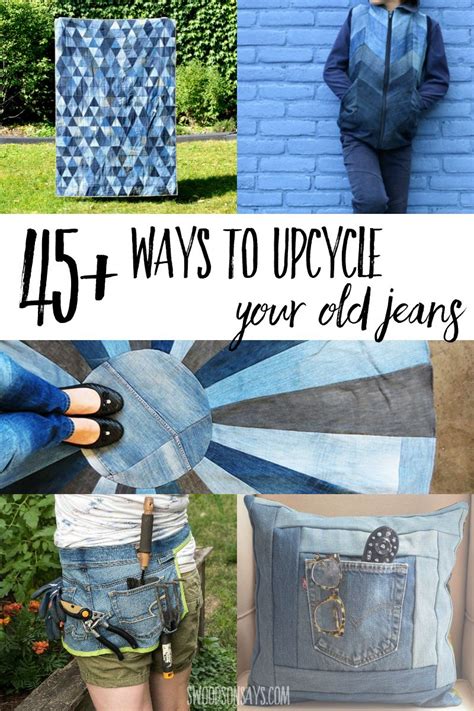 What To Do With Old Jeans 45 Upcycle Sewing Tutorials Upcycle