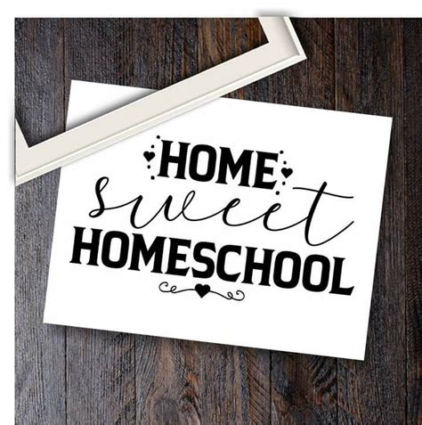 FREE ‘Home Sweet Homeschool Printable’ PDF | Homeschool room decor ...