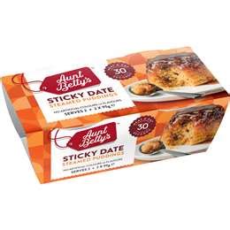 Aunt Betty S Sticky Date Steamy Puds X G Woolworths