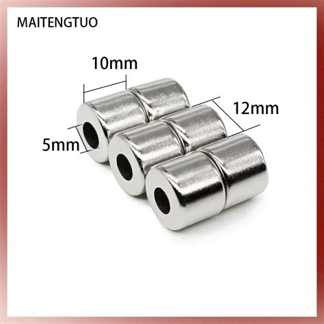 Pcs X Mm Neodymium Magnet Hole Mm Ndfeb N Round