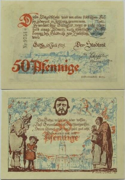 Pfennig Ciudad De Gotha Turingia Numista