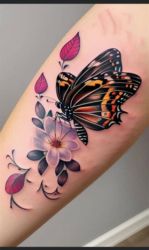 Elegancia Alada El Encanto Del Tatuaje De Mariposa En El Brazo Para