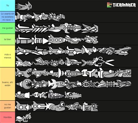 Geometry Dash Ships Tier List (Community Rankings) - TierMaker