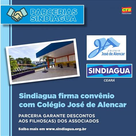 Sindiagua e Colégio José de Alencar firmam convênio para oferecer