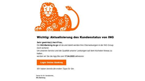 Neue Ing App Phishing Betr Ger Wollen An Eure Bankdaten Netzwelt