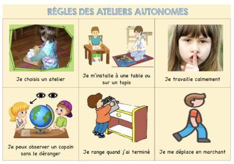 Règles ateliers type Montessori par La Classe de Schmilly jenseigne fr