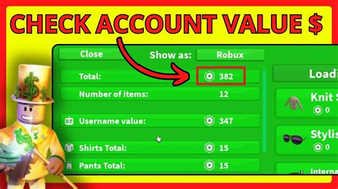 Roblox Accoutn Value