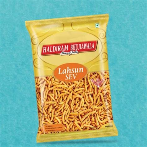 Haldiram Bhujiawala Lahsun Sev Namkeen Packaging Type Packet