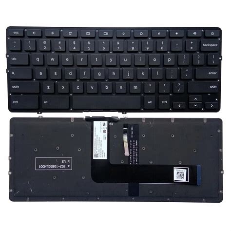 NVHD0 Laptop Keyboard Replacement Dell Chromebook 13 7310 Touch US ...