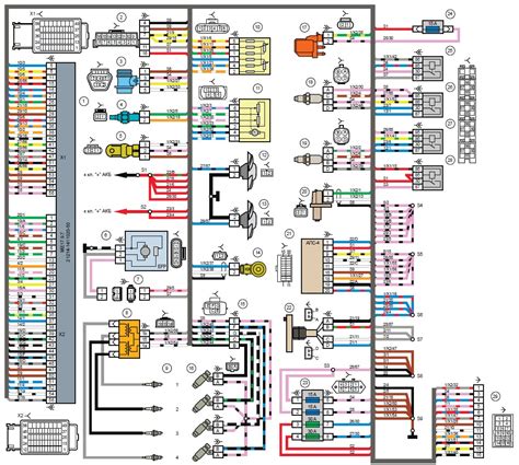Электрическая схема ВАЗ 21214 Нива инжектор и фото